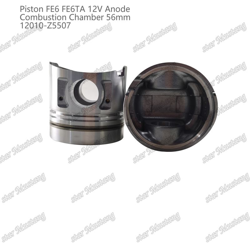 FE6 FE6TA เครื่องยนต์ พิสตัน12V ขนาดห้อง 56mm 2.5x2x4mm 12010-Z5507 สําหรับอะไหล่เครื่องยนต์ Nissan