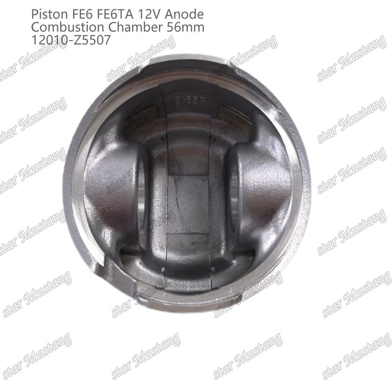 FE6 FE6TA เครื่องยนต์ พิสตัน12V ขนาดห้อง 56mm 2.5x2x4mm 12010-Z5507 สําหรับอะไหล่เครื่องยนต์ Nissan