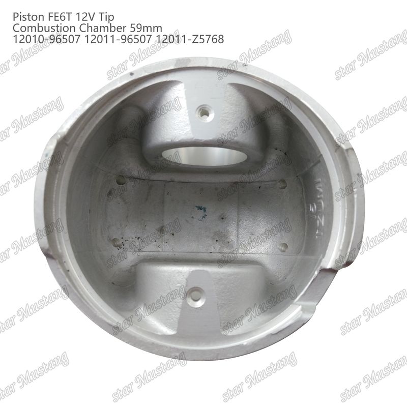 FE6T เครื่องยนต์ พิสตัน 12 วอลต์ ห้องขนาด 59 มม 3x2x4 มม 12010-96507 12011-96507 12011-Z5768 สําหรับอะไหล่เครื่องยนต์ Nissan