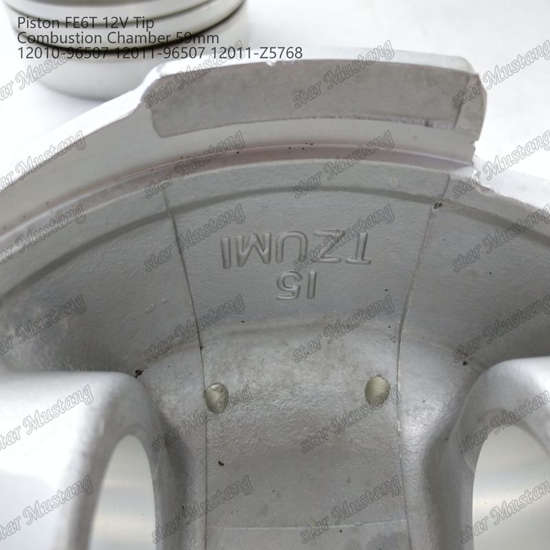 FE6T เครื่องยนต์ พิสตัน 12 วอลต์ ห้องขนาด 59 มม 3x2x4 มม 12010-96507 12011-96507 12011-Z5768 สําหรับอะไหล่เครื่องยนต์ Nissan