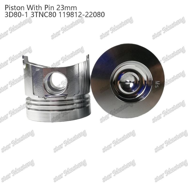 พิสตัน 3D80-1 3TNC80 PIN SIZE 23mm 119812-22080 สําหรับ Yanmar เครื่องยนต์ดีเซล ซ่อมชิ้นส่วน