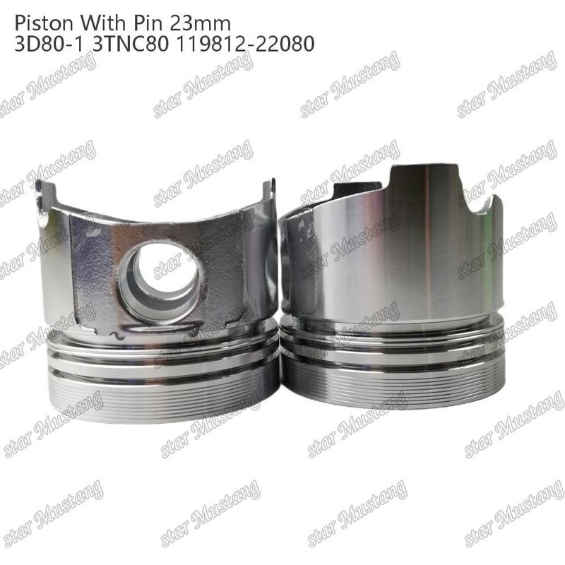 พิสตัน 3D80-1 3TNC80 PIN SIZE 23mm 119812-22080 สําหรับ Yanmar เครื่องยนต์ดีเซล ซ่อมชิ้นส่วน