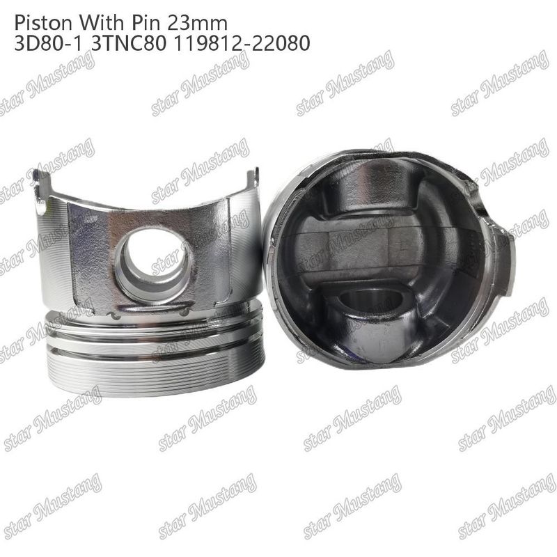 พิสตัน 3D80-1 3TNC80 PIN SIZE 23mm 119812-22080 สําหรับ Yanmar เครื่องยนต์ดีเซล ซ่อมชิ้นส่วน