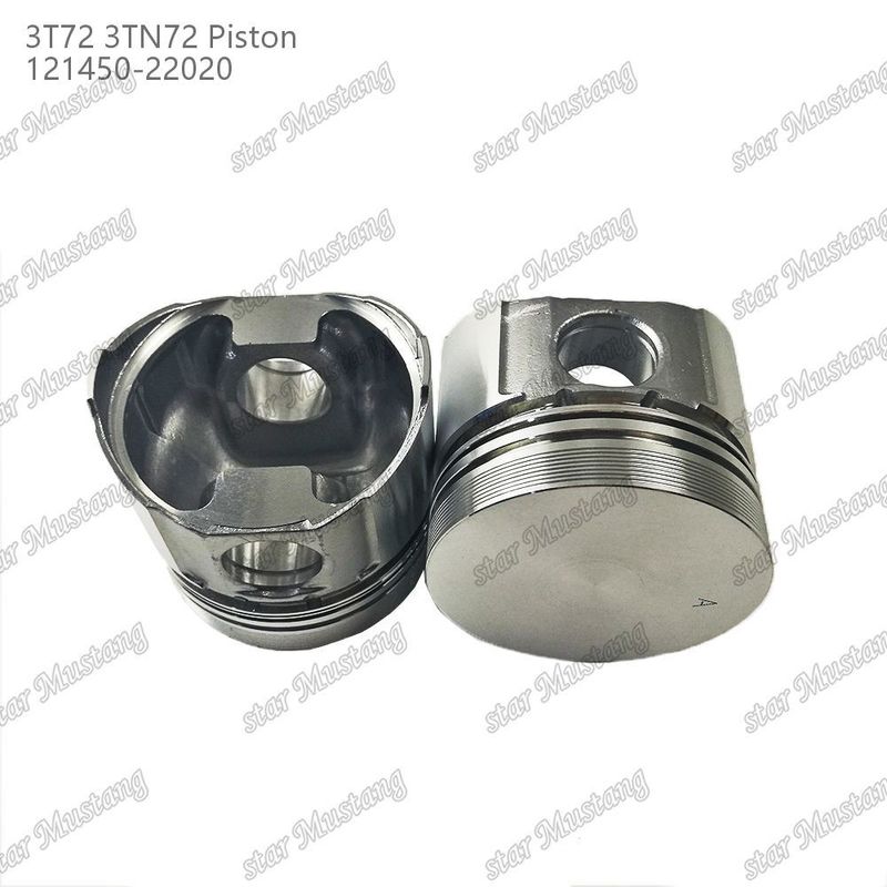 พิสตัน 3TN72 3T72 ด้านล่างเรียบ 65.5 มิลลิเมตร ความสูง 121450-22020 สําหรับ Yanmar เครื่องยนต์ดีเซล ซ่อมแซมชิ้นส่วน