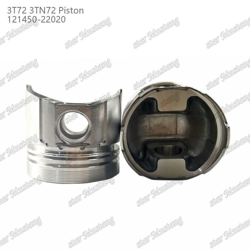 พิสตัน 3TN72 3T72 ด้านล่างเรียบ 65.5 มิลลิเมตร ความสูง 121450-22020 สําหรับ Yanmar เครื่องยนต์ดีเซล ซ่อมแซมชิ้นส่วน