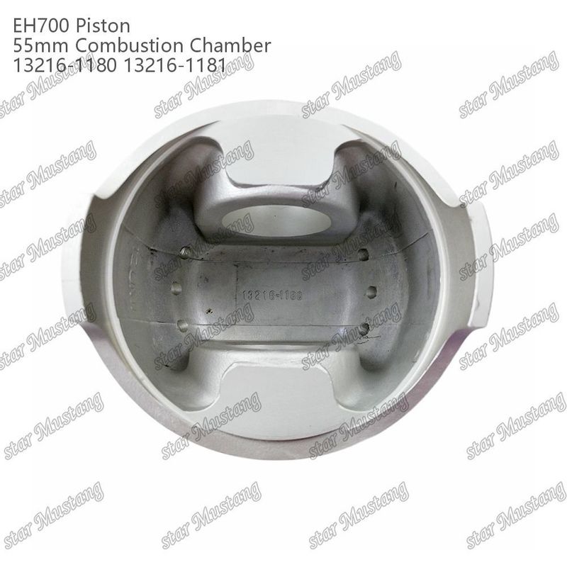 พิสตัน EH700 ห้องเผาไหม้ 55 มิลลิเมตร 13216-1181 13216-1180 สําหรับ Hino เครื่องยนต์ดีเซล