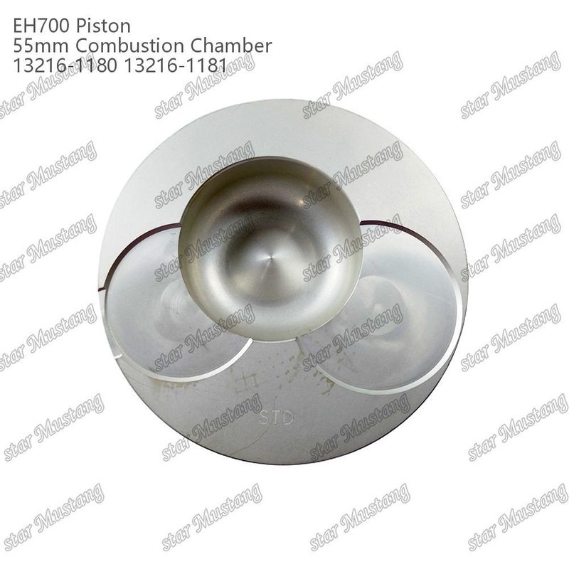 พิสตัน EH700 ห้องเผาไหม้ 55 มิลลิเมตร 13216-1181 13216-1180 สําหรับ Hino เครื่องยนต์ดีเซล