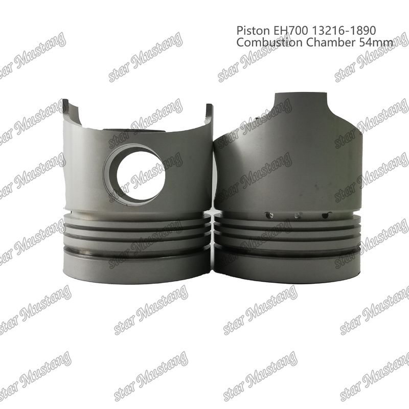 กล่องเผาไหม้พิสตัน EH700 54mm 13216-1890 สําหรับ Hino เครื่องยนต์ดีเซล ชิ้นส่วนซ่อม