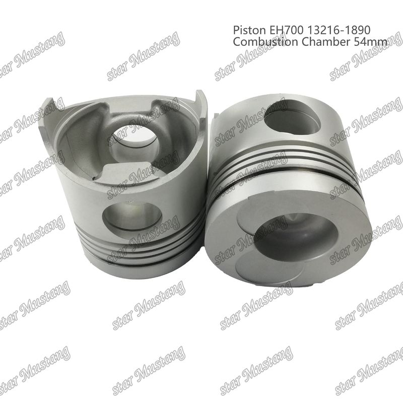 กล่องเผาไหม้พิสตัน EH700 54mm 13216-1890 สําหรับ Hino เครื่องยนต์ดีเซล ชิ้นส่วนซ่อม