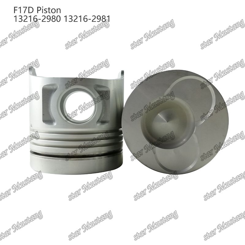 พิสตัน F17D ห้องเผาไหม้ 69mm 13216-2980 13216-2981 สําหรับเครื่องยนต์ไดเซล Hino