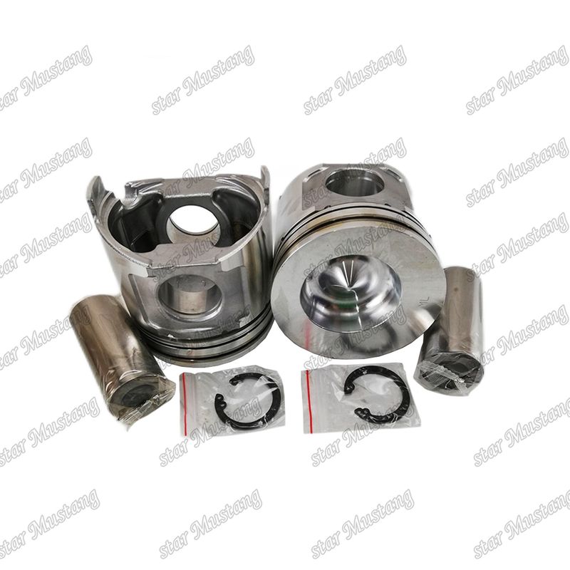 พิสตัน 4TNE106 ไม่มีวาล์ว พิมพ์ 123900-22080 สําหรับ Yanmar ส่วนซ่อมเครื่องยนต์ดีเซล
