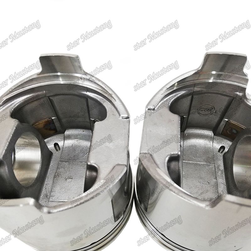 พิสตัน 4TNE106 ไม่มีวาล์ว พิมพ์ 123900-22080 สําหรับ Yanmar ส่วนซ่อมเครื่องยนต์ดีเซล