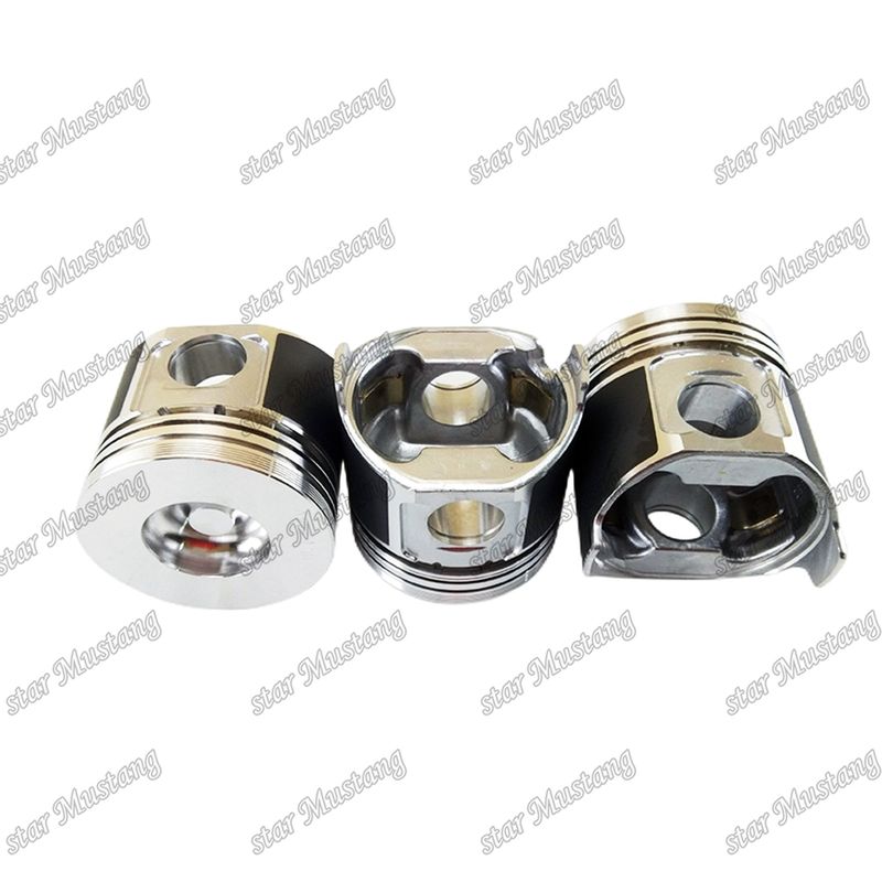 พิสตัน S4D84E-5 4TNV84 ความสูง 84 มม ห้องเผาไหม้ ขนาด 41.3 มม 129508-22080 สําหรับ Yanmar เครื่องยนต์ดีเซล ซ่อมชิ้นส่วน