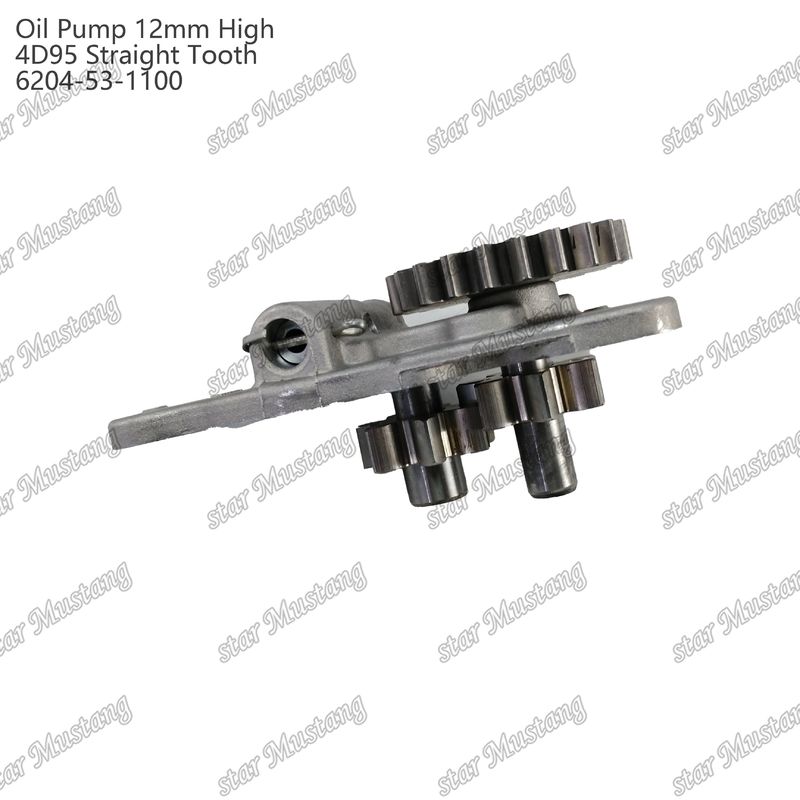 ปั๊มน้ํามัน 4D95 12 มิลลิเมตร สูงตรงฟัน 6204-53-1100 สําหรับอะไหล่เครื่องยนต์ Isuzu
