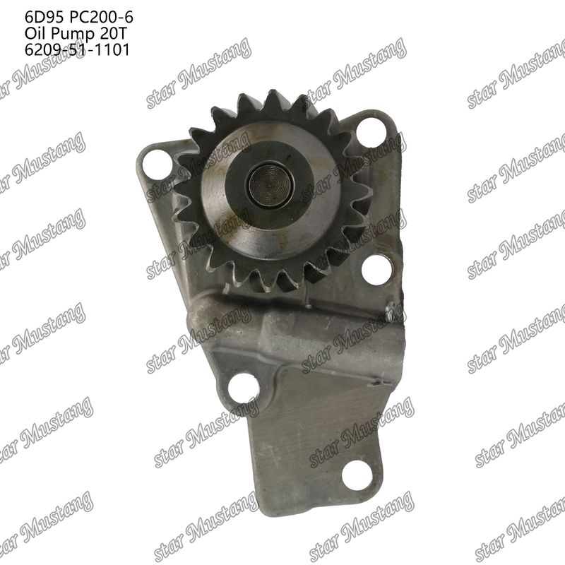 ปั๊มน้ํามัน 6D95 PC200-6 20T 6209-51-1101 สําหรับเครื่องยนต์ Kumatsu