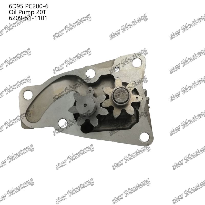 ปั๊มน้ํามัน 6D95 PC200-6 20T 6209-51-1101 สําหรับเครื่องยนต์ Kumatsu