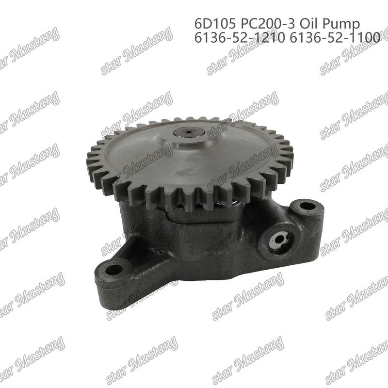 ปั๊มน้ํามัน 6D105 PC200-3 6136-52-1210 6136-52-1100 สําหรับอะไหล่เครื่องยนต์ Kumatsu