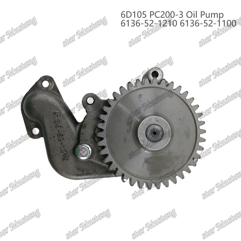 ปั๊มน้ํามัน 6D105 PC200-3 6136-52-1210 6136-52-1100 สําหรับอะไหล่เครื่องยนต์ Kumatsu
