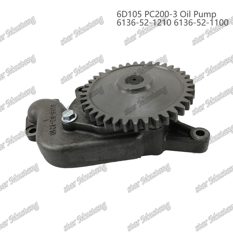 ปั๊มน้ํามัน 6D105 PC200-3 6136-52-1210 6136-52-1100 สําหรับอะไหล่เครื่องยนต์ Kumatsu