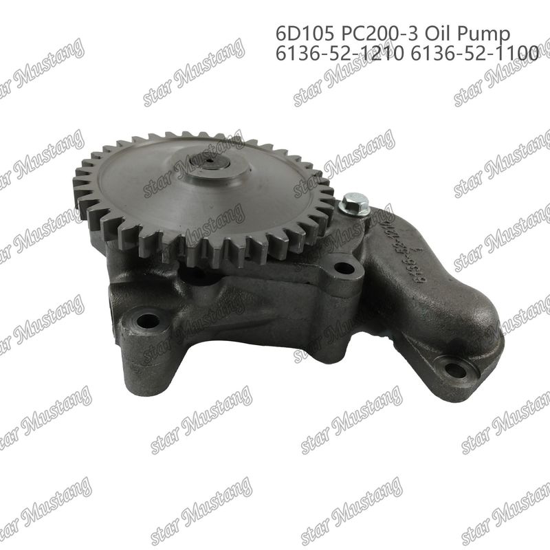 ปั๊มน้ํามัน 6D105 PC200-3 6136-52-1210 6136-52-1100 สําหรับอะไหล่เครื่องยนต์ Kumatsu