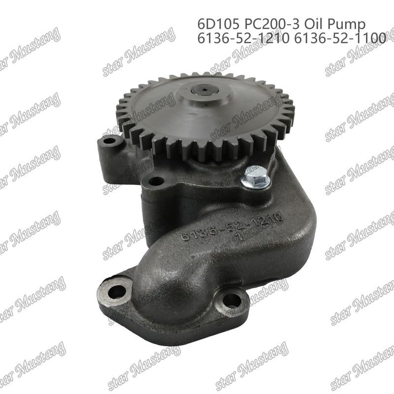 ปั๊มน้ํามัน 6D105 PC200-3 6136-52-1210 6136-52-1100 สําหรับอะไหล่เครื่องยนต์ Kumatsu