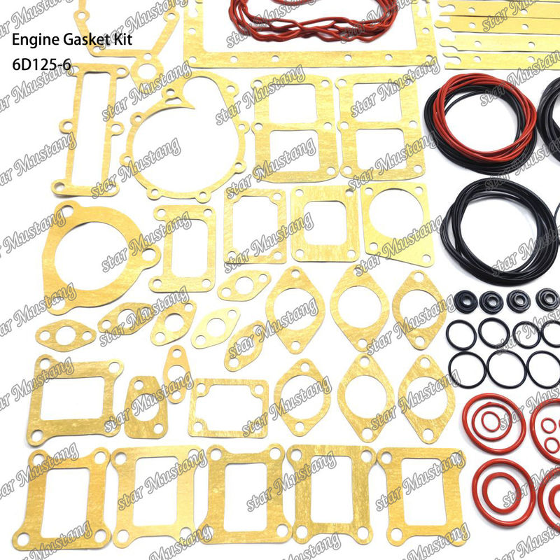 ชุดซับซ้อนเต็ม 6D125-6 ชุดซับซ้อนสําหรับ Komatsu เครื่องยนต์ดีเซล ซ่อมแซมชิ้นส่วน