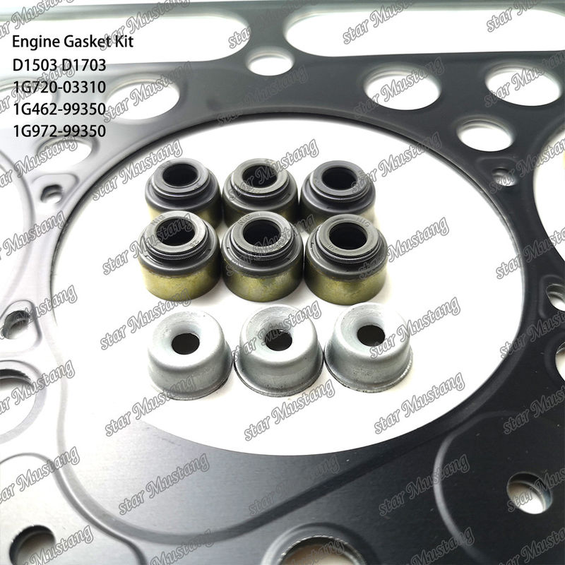 D1503 D1703 เต็มเซตแก๊สเกตโลหะ 1G720-03310 1G462-99350 1G972-99350 เหมาะสําหรับ Kubota