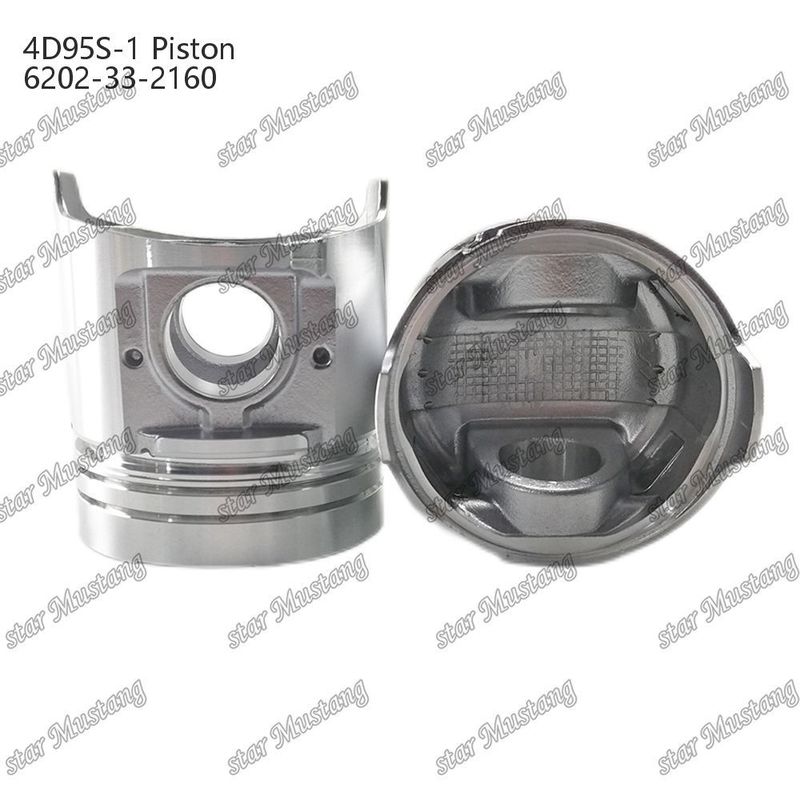 พิสตัน 4D95S-1 104mm สูงกลมด้านล่าง 51mm ห้องเผาไหม้ 6202-33-2160 สําหรับอะไหล่เครื่องยนต์ Kumatsu
