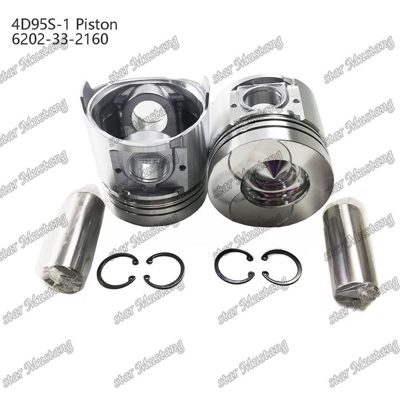 พิสตัน 4D95S-1 104mm สูงกลมด้านล่าง 51mm ห้องเผาไหม้ 6202-33-2160 สําหรับอะไหล่เครื่องยนต์ Kumatsu