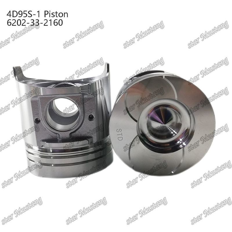 พิสตัน 4D95S-1 104mm สูงกลมด้านล่าง 51mm ห้องเผาไหม้ 6202-33-2160 สําหรับอะไหล่เครื่องยนต์ Kumatsu