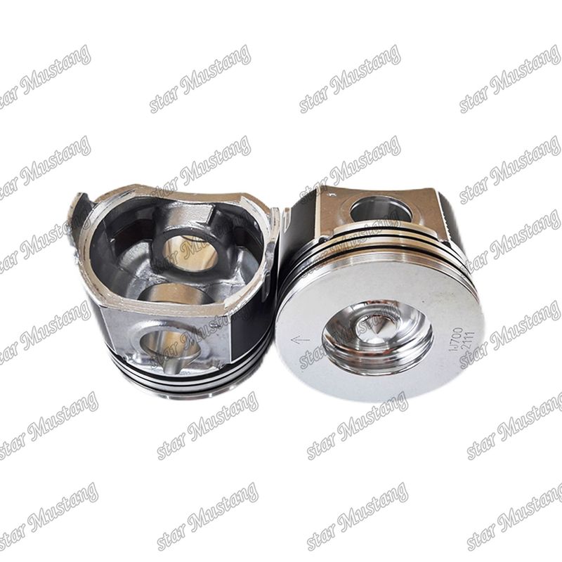 พิสตัน V2607 CR ห้องเผาไหม้ 45.5mm 1J700-21110 สําหรับอะไหล่เครื่องยนต์ Kubota