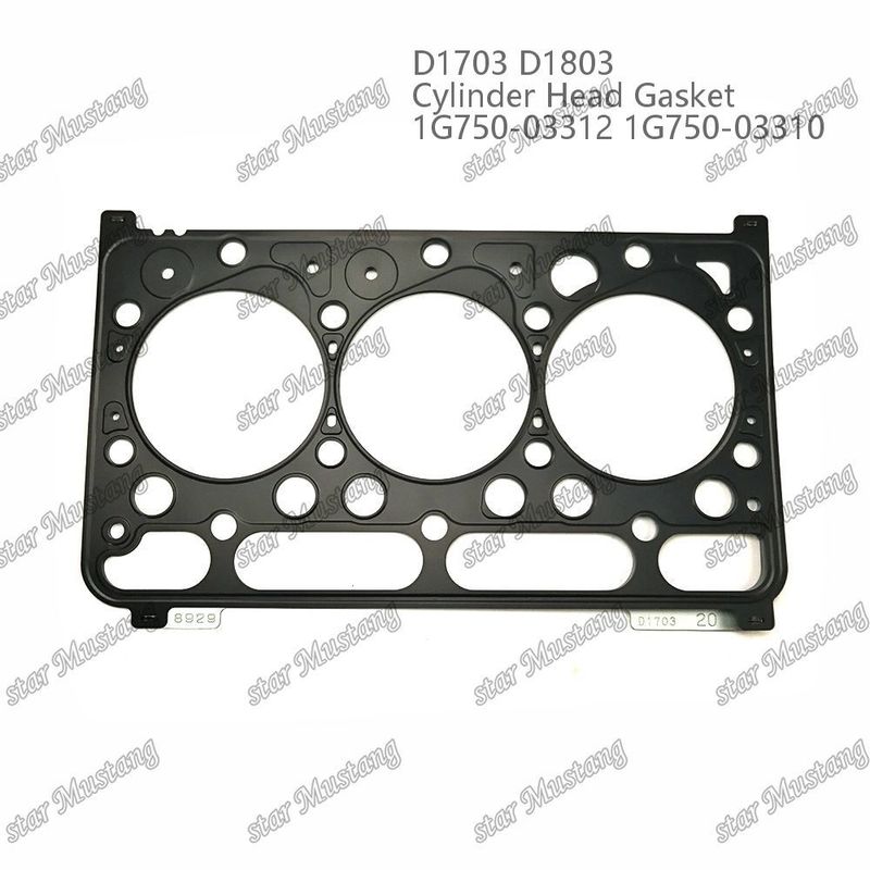 D1703 D1803 หัวกระบอก กล่องโลหะ 1.20 มม 1G750-03312 1G750-03310 เหมาะสําหรับเครื่องยนต์ Kubota