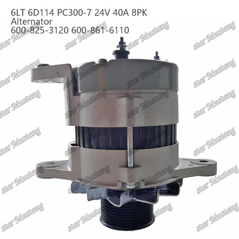 อัลтернаเตอร์ 6LT 6D114 PC300-7 24V 40A 8PK 600-825-3120 600-861-6110