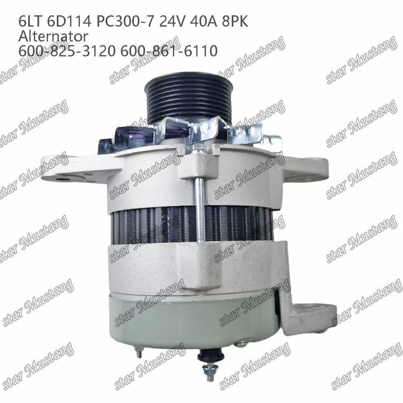 อัลтернаเตอร์ 6LT 6D114 PC300-7 24V 40A 8PK 600-825-3120 600-861-6110