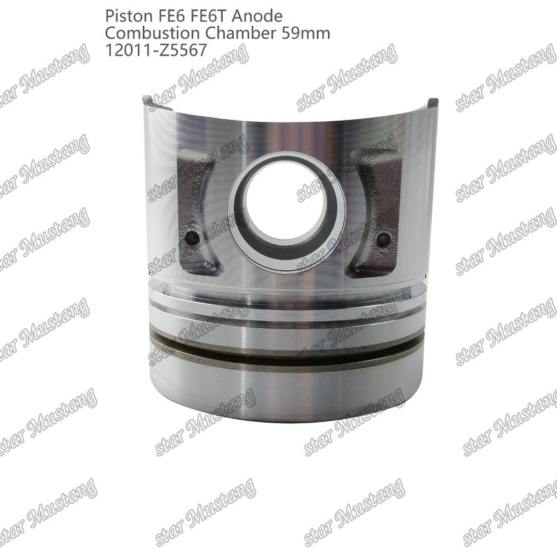 พิสตัน FE6 FE6T ห้องเผาไหม้ 59 มิลลิเมตร Anode ด้านล่างเชิง 3x2x4mm 12011-Z5567 สําหรับอะไหล่เครื่องยนต์ Mitsubishi