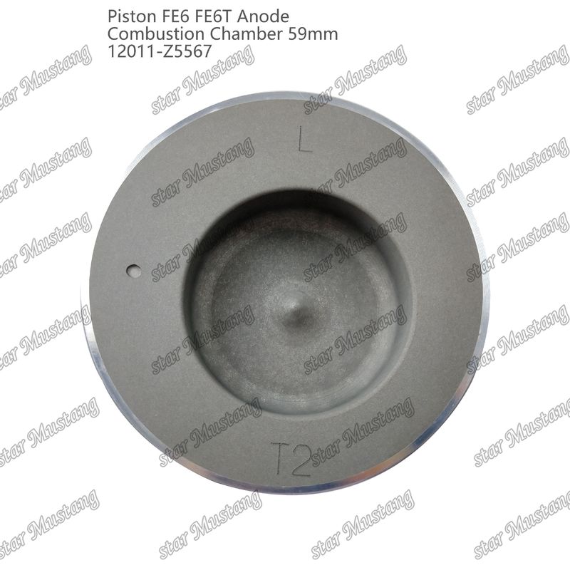 พิสตัน FE6 FE6T ห้องเผาไหม้ 59 มิลลิเมตร Anode ด้านล่างเชิง 3x2x4mm 12011-Z5567 สําหรับอะไหล่เครื่องยนต์ Mitsubishi