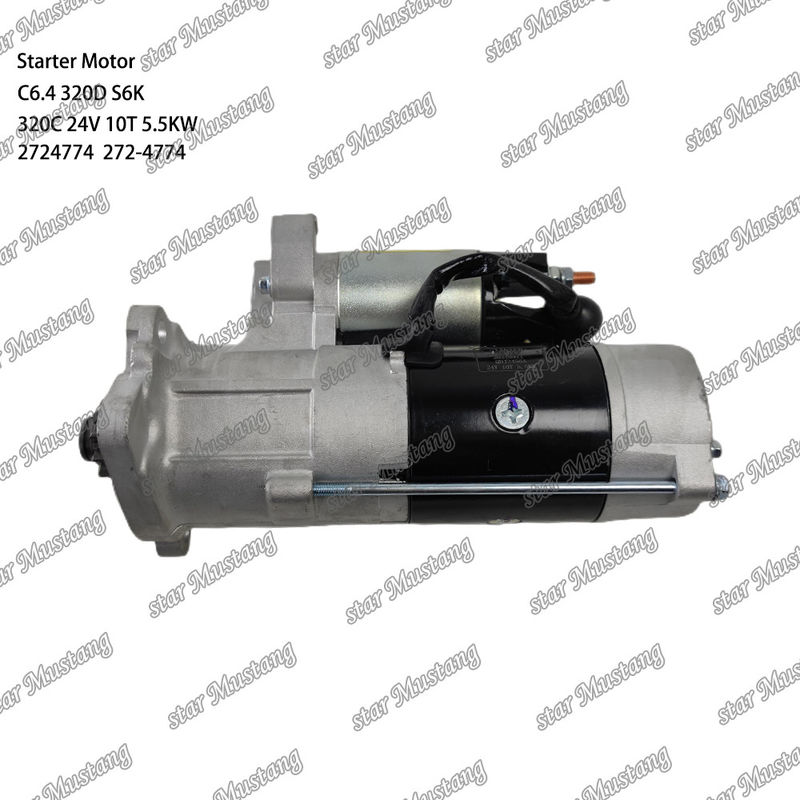 มอเตอร์สตาร์เตอร์ มอเตอร์ C6.4 320D S6K 320C 24V 10T 5.5KW 2724774 272-4774 สําหรับอะไหล่เครื่องยนต์ Caterpillar