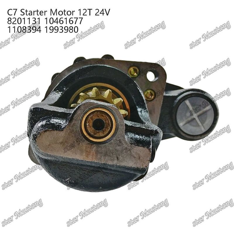 มอเตอร์สตาร์เตอร์ มอเตอร์ C7 12T 24V 8201131 10461677 1108394 1993980 สําหรับอะไหล่เครื่องยนต์ Caterpillar