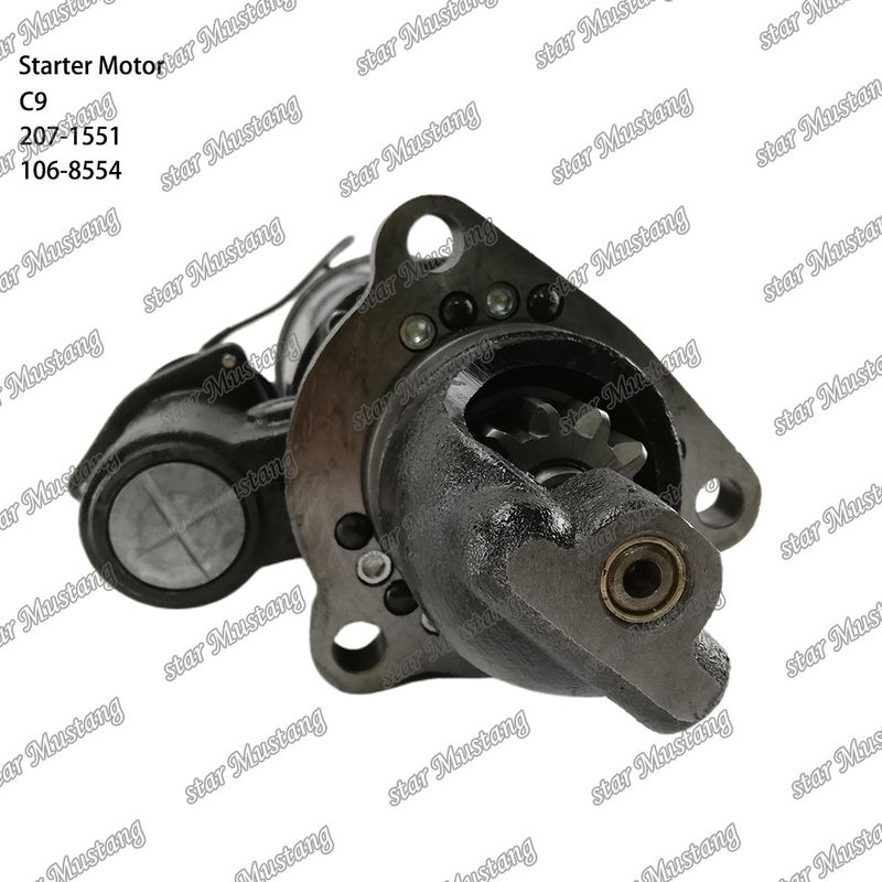 มอเตอร์สตาร์เตอร์ มอเตอร์ C9 11T 207-1551 106-8554 สําหรับอะไหล่เครื่องยนต์ Caterpillar