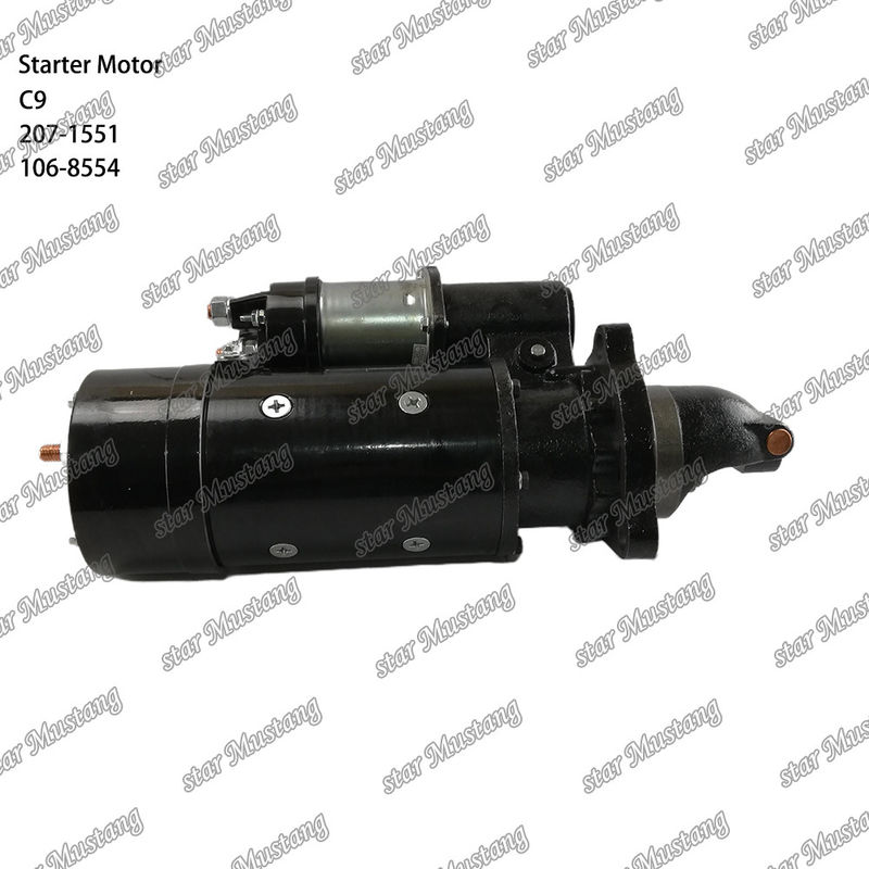 มอเตอร์สตาร์เตอร์ มอเตอร์ C9 11T 207-1551 106-8554 สําหรับอะไหล่เครื่องยนต์ Caterpillar