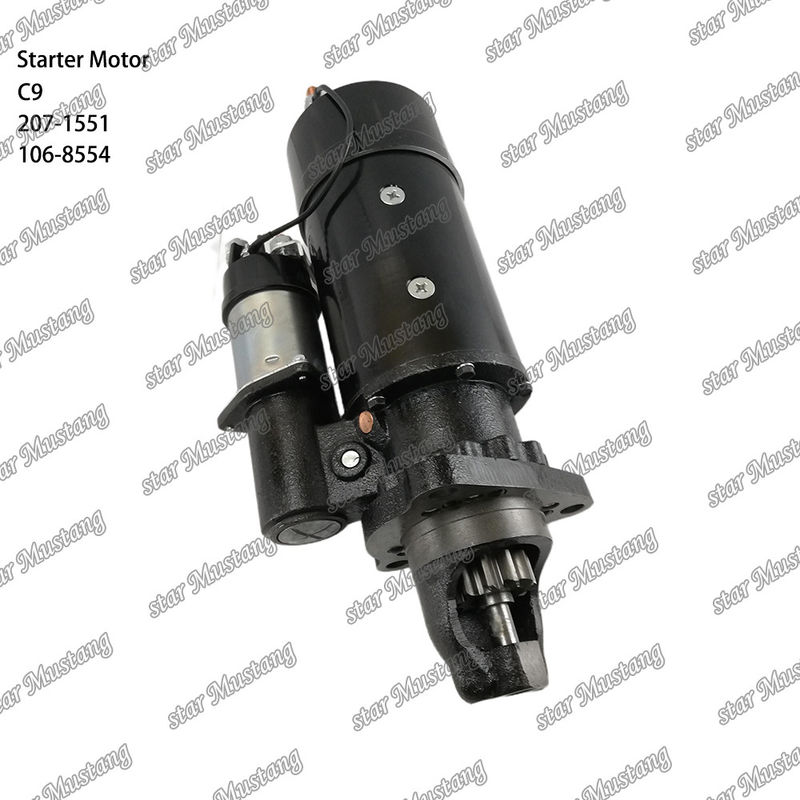 มอเตอร์สตาร์เตอร์ มอเตอร์ C9 11T 207-1551 106-8554 สําหรับอะไหล่เครื่องยนต์ Caterpillar