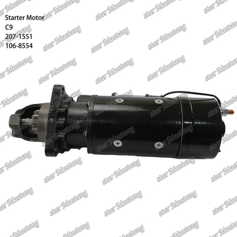 มอเตอร์สตาร์เตอร์ มอเตอร์ C9 11T 207-1551 106-8554 สําหรับอะไหล่เครื่องยนต์ Caterpillar