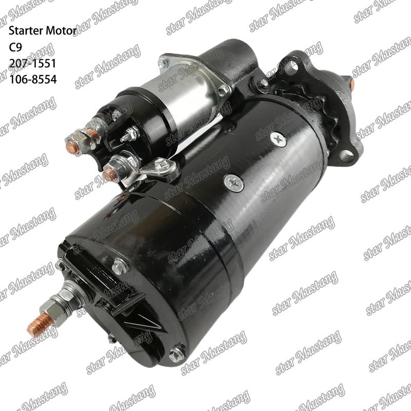 มอเตอร์สตาร์เตอร์ มอเตอร์ C9 11T 207-1551 106-8554 สําหรับอะไหล่เครื่องยนต์ Caterpillar