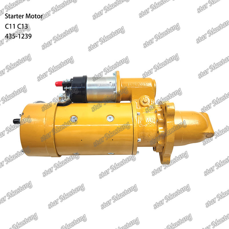 มอเตอร์สตาร์เตอร์ มอเตอร์ C11 C13 435-1239 สําหรับอะไหล่เครื่องยนต์ Caterpillar