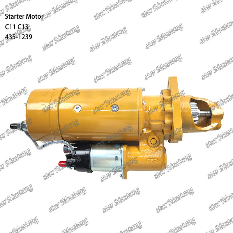 มอเตอร์สตาร์เตอร์ มอเตอร์ C11 C13 435-1239 สําหรับอะไหล่เครื่องยนต์ Caterpillar