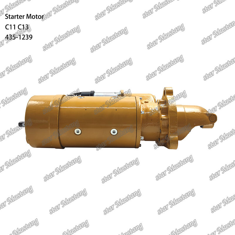 มอเตอร์สตาร์เตอร์ มอเตอร์ C11 C13 435-1239 สําหรับอะไหล่เครื่องยนต์ Caterpillar