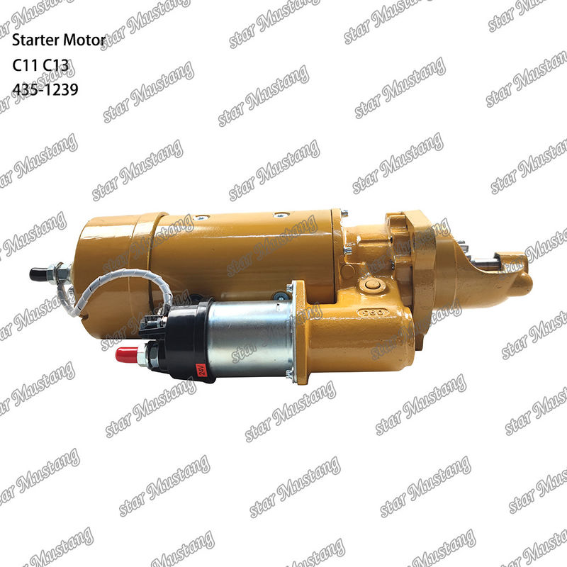 มอเตอร์สตาร์เตอร์ มอเตอร์ C11 C13 435-1239 สําหรับอะไหล่เครื่องยนต์ Caterpillar