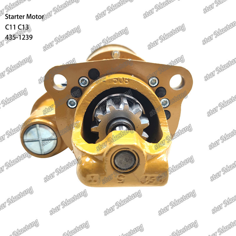 มอเตอร์สตาร์เตอร์ มอเตอร์ C11 C13 435-1239 สําหรับอะไหล่เครื่องยนต์ Caterpillar
