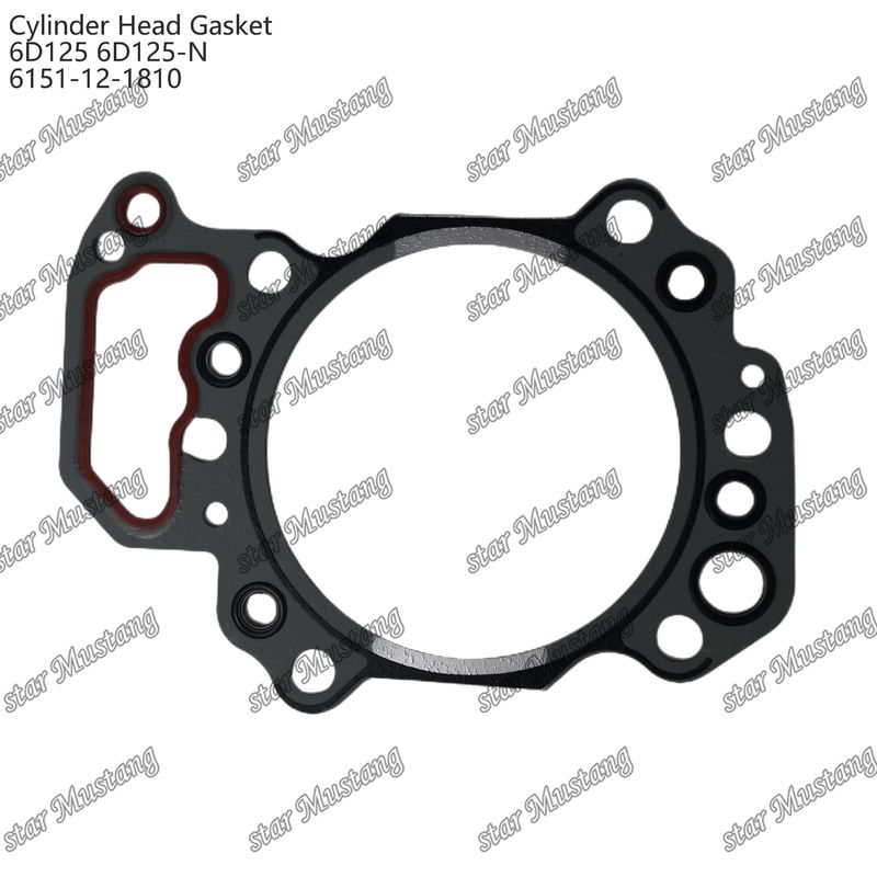 ซิลินเดอร์แก๊สเคท 6D125 6D125-N 6151-12-1810 สําหรับเครื่องยนต์ KUMATSU