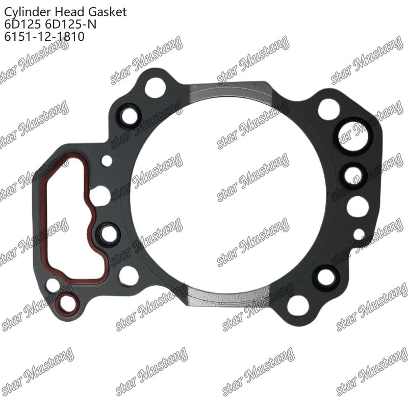 ซิลินเดอร์แก๊สเคท 6D125 6D125-N 6151-12-1810 สําหรับเครื่องยนต์ KUMATSU